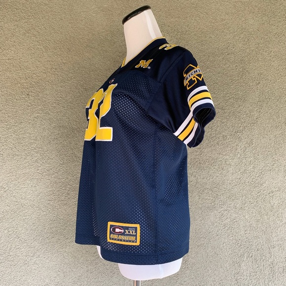 🔥5/$20🔥 “Colosseum” Michigan Sports Tee Patched Numbers - Picture 5 of 8